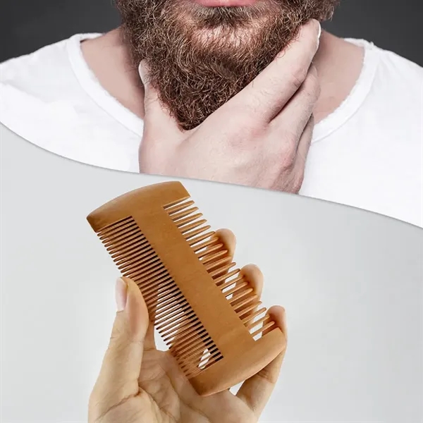 Pearwood Double Sided Beard Combs - Pearwood Double Sided Beard Combs - Image 2 of 4