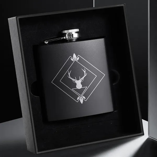 7Oz Stainless Steel Flask Set - 7Oz Stainless Steel Flask Set - Image 1 of 3