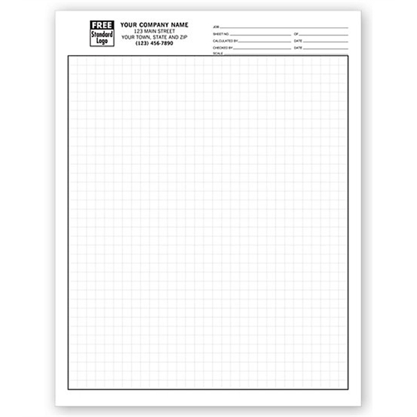 Graph Papers, Standard 1/4", Padded