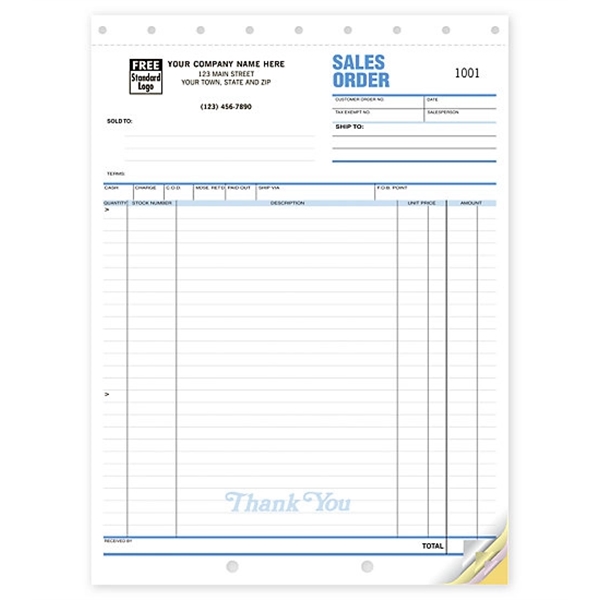 Custom Sales Orders, Classic, Large