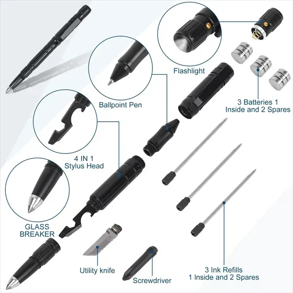 9 In 1 Tactical Pen - 9 In 1 Tactical Pen - Image 1 of 2