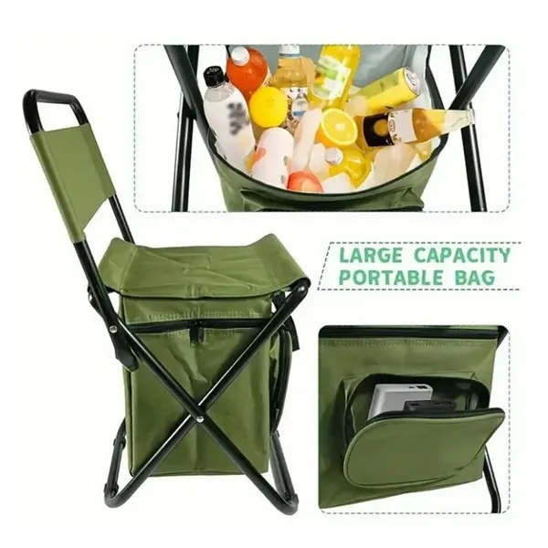 Outdoor Folding Cooler Chair - Outdoor Folding Cooler Chair - Image 2 of 2