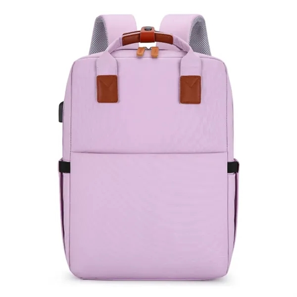 Campus Backpack with USB Charging Port - Campus Backpack with USB Charging Port - Image 3 of 5