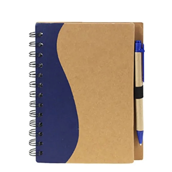 Eco Spiral Notebook & Pen - Eco Spiral Notebook & Pen - Image 2 of 3