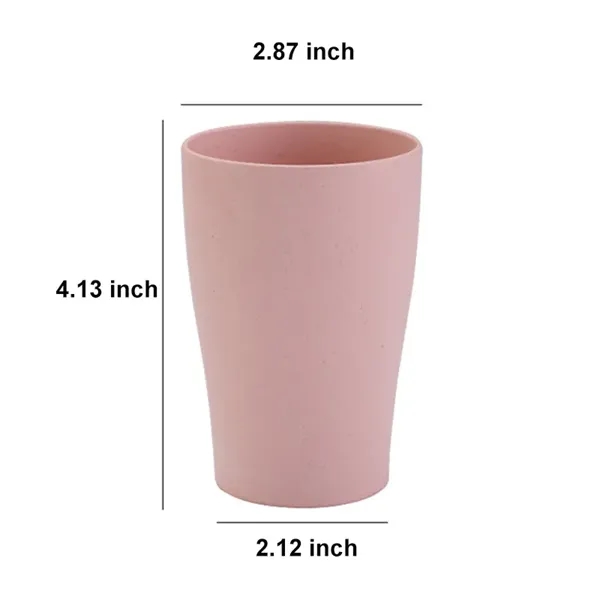 11oz Customizable Eco-Friendly Wheat Straw Cup - 11oz Customizable Eco-Friendly Wheat Straw Cup - Image 1 of 2