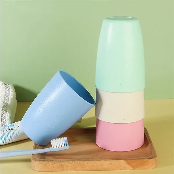 11oz Customizable Eco-Friendly Wheat Straw Cup - 11oz Customizable Eco-Friendly Wheat Straw Cup - Image 2 of 2