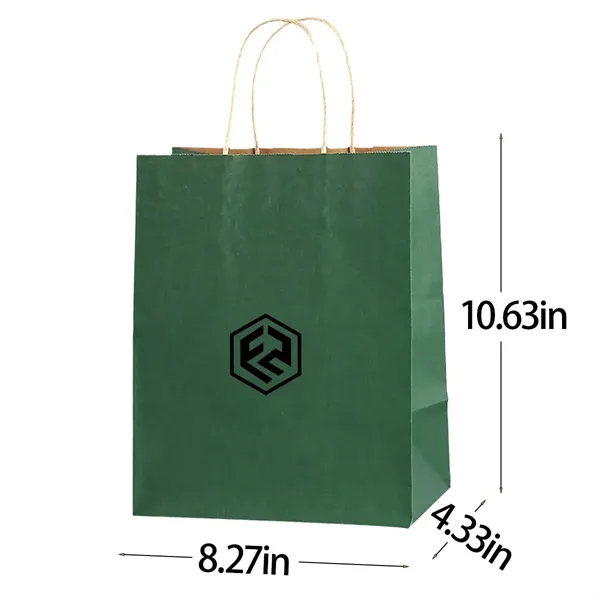 Kraft Paper Shopping Gift Retail Bags with Handles Bulk - Kraft Paper Shopping Gift Retail Bags with Handles Bulk - Image 1 of 3