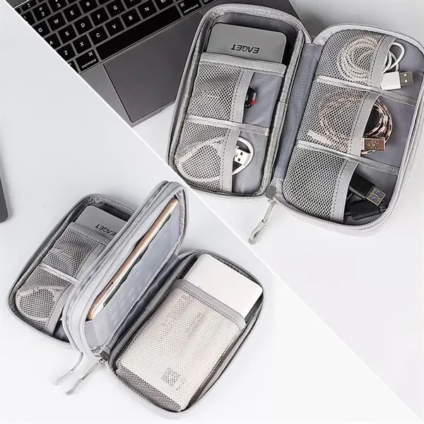 Travel Cable Organizer Pouch - Travel Cable Organizer Pouch - Image 2 of 2