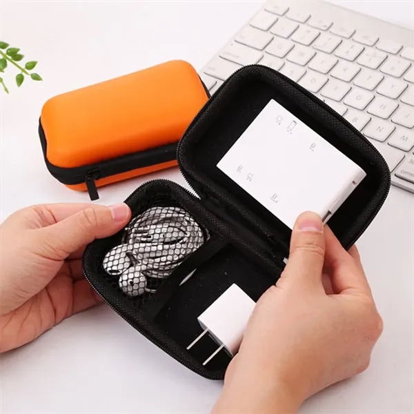 Portable Storage Bag Data Cable Charger Earphone Coin Purse - Portable Storage Bag Data Cable Charger Earphone Coin Purse - Image 1 of 6