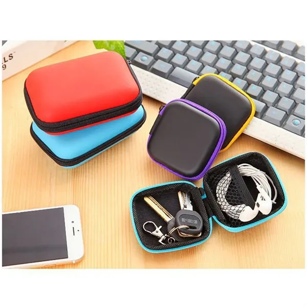 Portable Storage Bag Data Cable Charger Earphone Coin Purse - Portable Storage Bag Data Cable Charger Earphone Coin Purse - Image 4 of 6