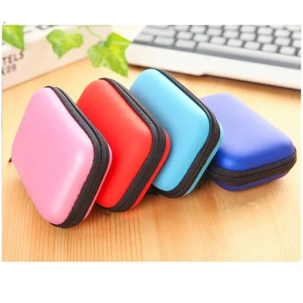 Portable Storage Bag Data Cable Charger Earphone Coin Purse - Portable Storage Bag Data Cable Charger Earphone Coin Purse - Image 5 of 6