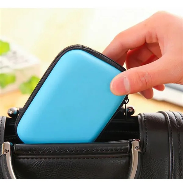 Portable Storage Bag Data Cable Charger Earphone Coin Purse - Portable Storage Bag Data Cable Charger Earphone Coin Purse - Image 6 of 6