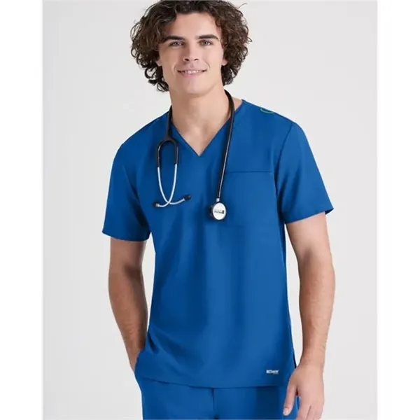 Barco® Grey's Anatomy™ Men's Evolve Piped V-Neck Top - Barco® Grey's Anatomy™ Men's Evolve Piped V-Neck Top - Image 4 of 13