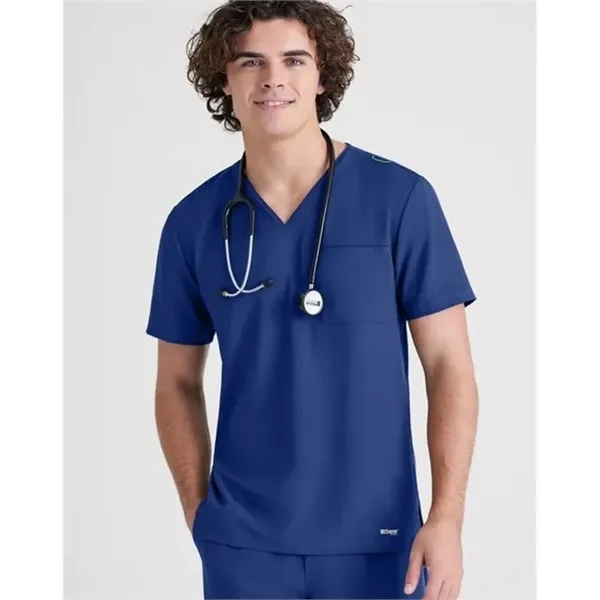 Barco® Grey's Anatomy™ Men's Evolve Piped V-Neck Top - Barco® Grey's Anatomy™ Men's Evolve Piped V-Neck Top - Image 7 of 13