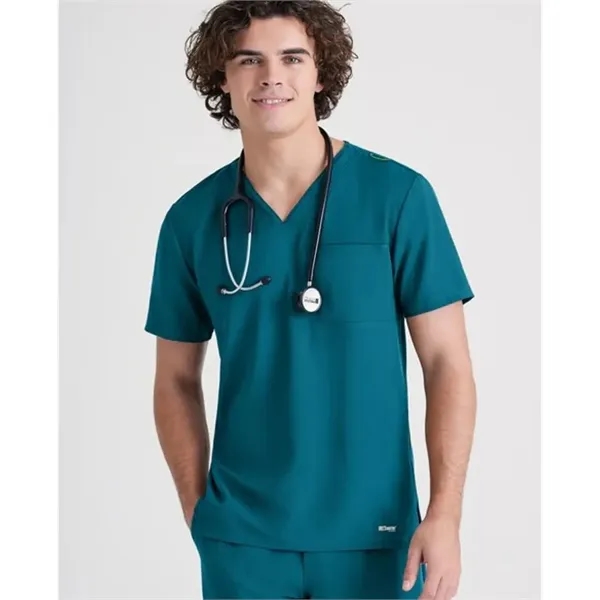 Barco® Grey's Anatomy™ Men's Evolve Piped V-Neck Top - Barco® Grey's Anatomy™ Men's Evolve Piped V-Neck Top - Image 8 of 13