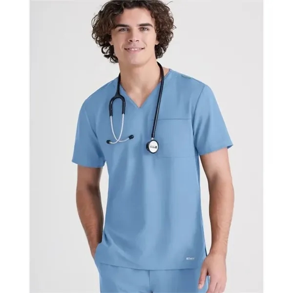Barco® Grey's Anatomy™ Men's Evolve Piped V-Neck Top - Barco® Grey's Anatomy™ Men's Evolve Piped V-Neck Top - Image 11 of 13