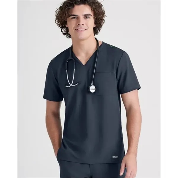 Barco® Grey's Anatomy™ Men's Evolve Piped V-Neck Top - Barco® Grey's Anatomy™ Men's Evolve Piped V-Neck Top - Image 13 of 13