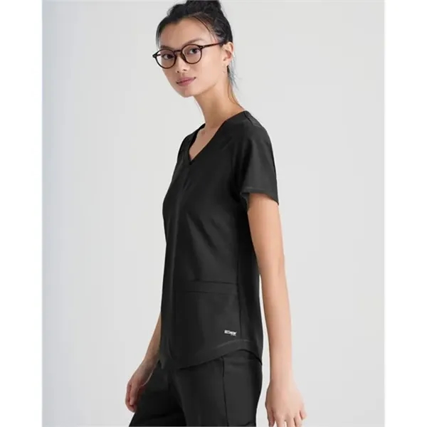 Barco Greys Anatomy Women's Evolve 2 Pocket Piped V-Neck Top - Barco Greys Anatomy Women's Evolve 2 Pocket Piped V-Neck Top - Image 2 of 12