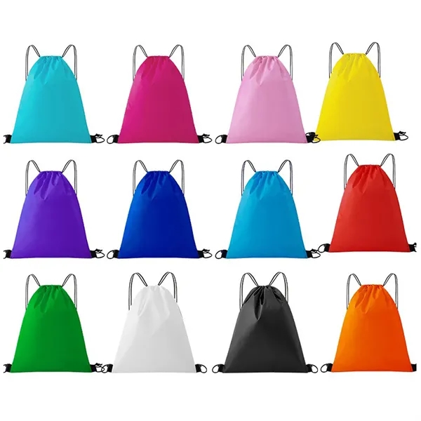 210d Drawstring Backpack - 210d Drawstring Backpack - Image 1 of 2