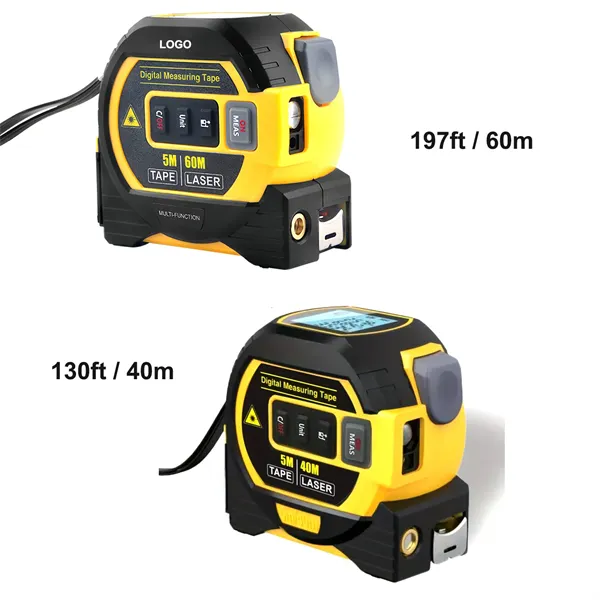 130ft/40m  3-in-1 Infrared Digital Laser Measure Tape - 130ft/40m  3-in-1 Infrared Digital Laser Measure Tape - Image 0 of 7