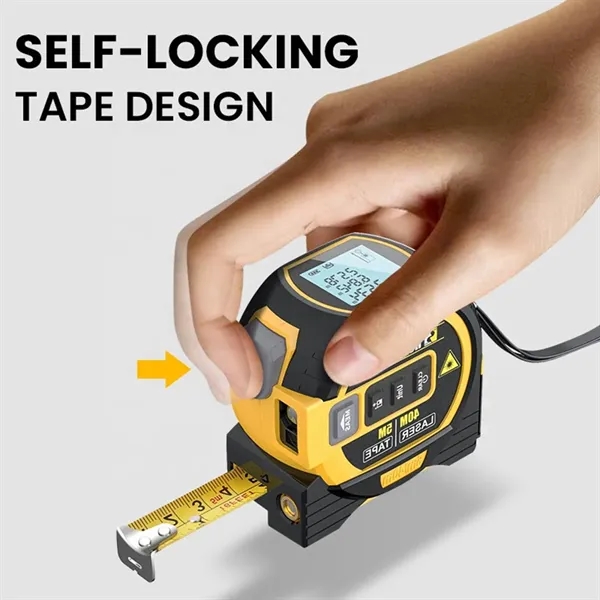 130ft/40m  3-in-1 Infrared Digital Laser Measure Tape - 130ft/40m  3-in-1 Infrared Digital Laser Measure Tape - Image 6 of 7