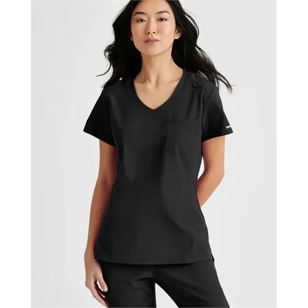 Barco Skechers Womens Single Pocket VNeck Tuck In Scrub Top - Barco Skechers Womens Single Pocket VNeck Tuck In Scrub Top - Image 0 of 14