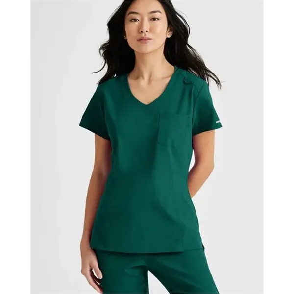 Barco Skechers Womens Single Pocket VNeck Tuck In Scrub Top - Barco Skechers Womens Single Pocket VNeck Tuck In Scrub Top - Image 8 of 14