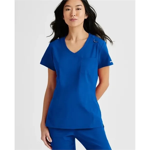 Barco Skechers Womens Single Pocket VNeck Tuck In Scrub Top - Barco Skechers Womens Single Pocket VNeck Tuck In Scrub Top - Image 13 of 14