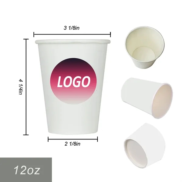 12oz Disposable Thickened Single Layer Paper Cup - 12oz Disposable Thickened Single Layer Paper Cup - Image 0 of 2
