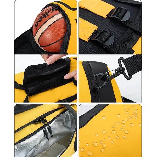 3 in 1 Gym Bag for Men and Women with Shoes Compartment - 3 in 1 Gym Bag for Men and Women with Shoes Compartment - Image 3 of 7