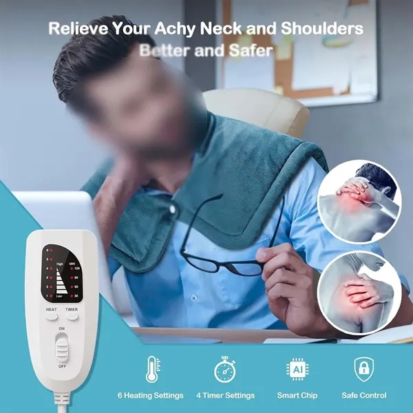 Birthday gifts heated wrap neck shoulders back heating pad - Birthday gifts heated wrap neck shoulders back heating pad - Image 3 of 4