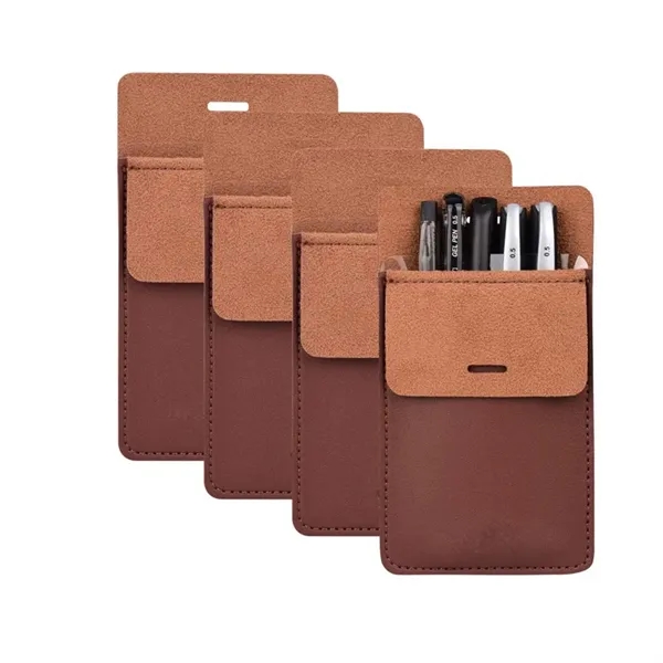 PU Leather Pen Holder Pocket Protector - PU Leather Pen Holder Pocket Protector - Image 3 of 5