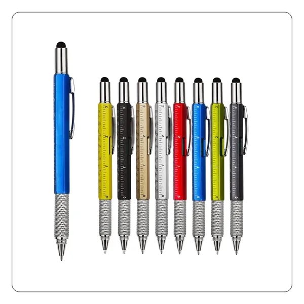 Multitool Tech Pen with Screwdriver and Ruler - Multitool Tech Pen with Screwdriver and Ruler - Image 1 of 1