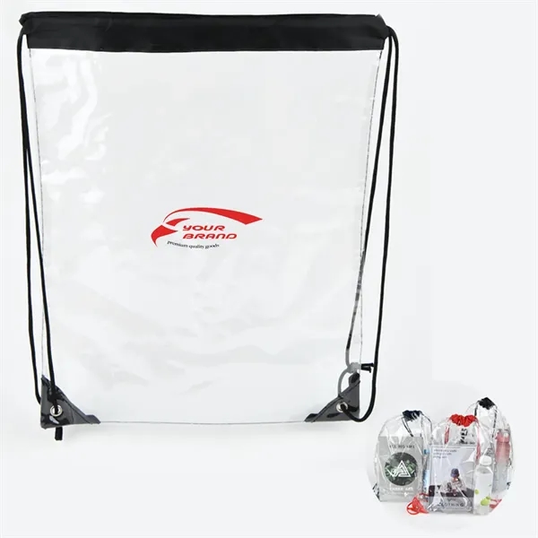 Plastic Waterproof Transparent Storage Shoe Bag Backpack - Plastic Waterproof Transparent Storage Shoe Bag Backpack - Image 0 of 3