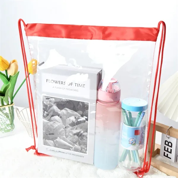 Plastic Waterproof Transparent Storage Shoe Bag Backpack - Plastic Waterproof Transparent Storage Shoe Bag Backpack - Image 1 of 3