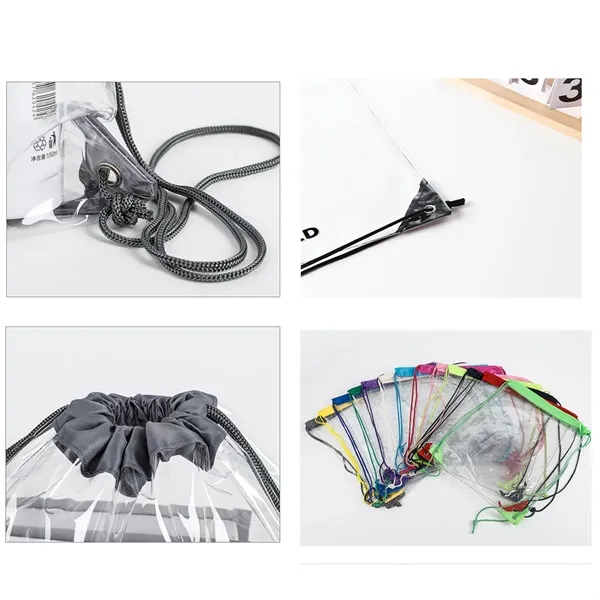Plastic Waterproof Transparent Storage Shoe Bag Backpack - Plastic Waterproof Transparent Storage Shoe Bag Backpack - Image 3 of 3