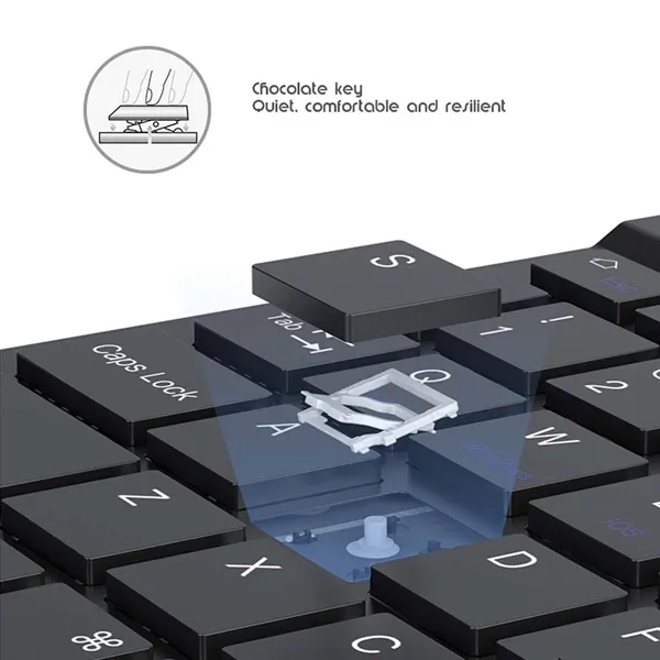 Ultra-thin Macaron Multi Device Wireless Bluetooth Keyboard - Ultra-thin Macaron Multi Device Wireless Bluetooth Keyboard - Image 3 of 4