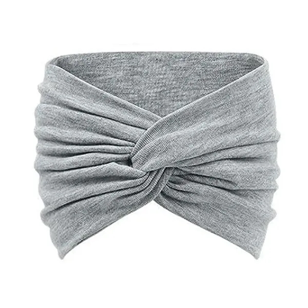 Wide Headband Turban With Twisted Knot - Wide Headband Turban With Twisted Knot - Image 5 of 7