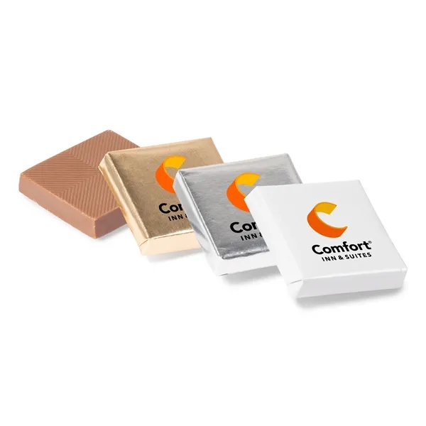 Velour Pouches with Chocolate Squares-Full Color