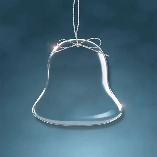 Crystal Christmas Bell Shaped Holiday Ornament