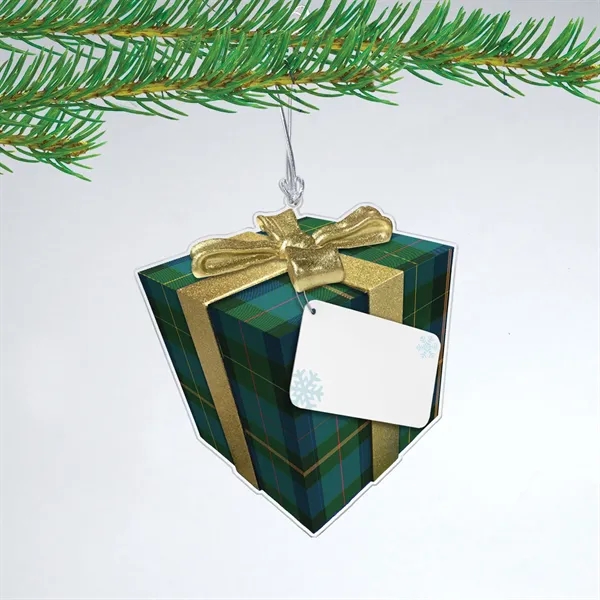 Acrylic Christmas Holiday Gift Box Ornament