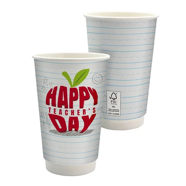 16 oz. Teacher Full Color Paper Cup - 16 oz. Teacher Full Color Paper Cup - Image 0 of 2