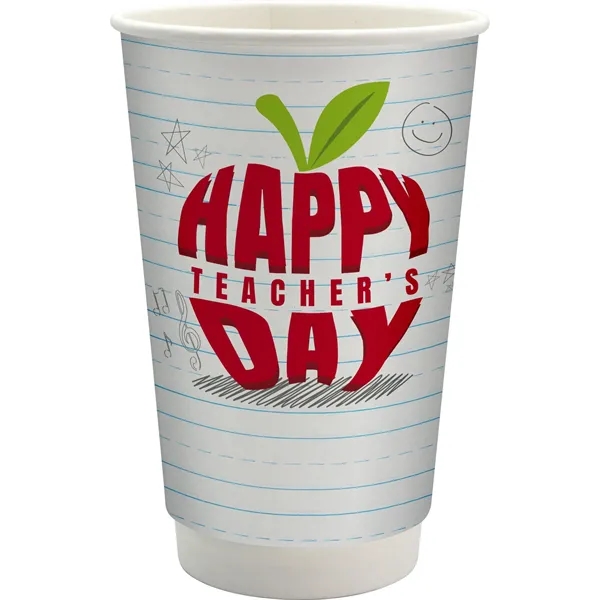 16 oz. Teacher Full Color Paper Cup - 16 oz. Teacher Full Color Paper Cup - Image 1 of 2