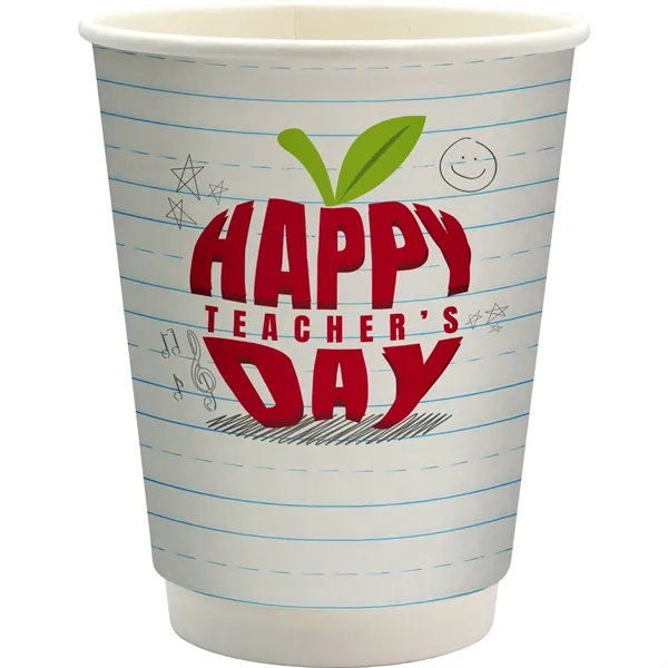 12 oz. Teacher Full Color Paper Cup - 12 oz. Teacher Full Color Paper Cup - Image 1 of 2
