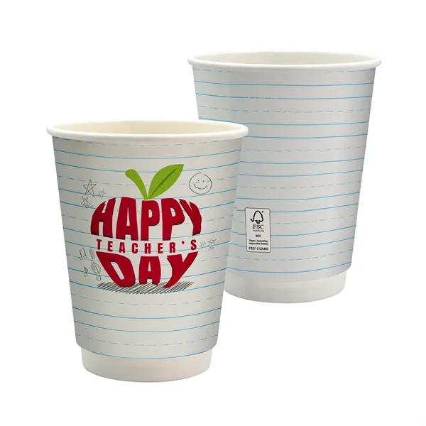 12 oz. Teacher Full Color Paper Cup - 12 oz. Teacher Full Color Paper Cup - Image 0 of 2