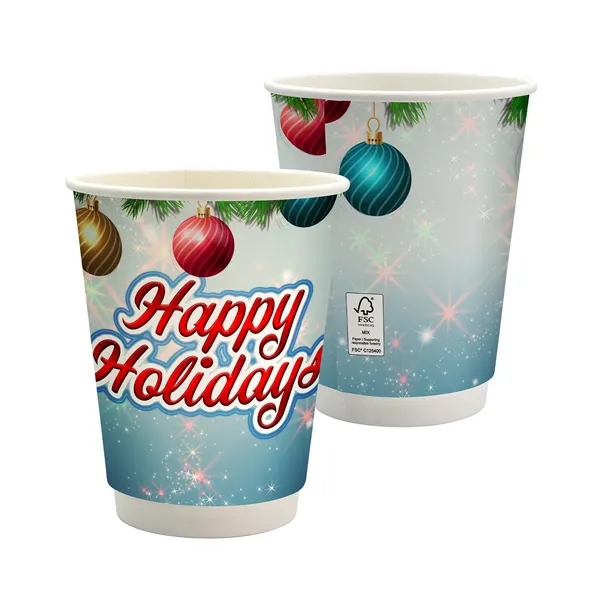 12 oz. Holiday Full Color Paper Cup - 12 oz. Holiday Full Color Paper Cup - Image 0 of 2