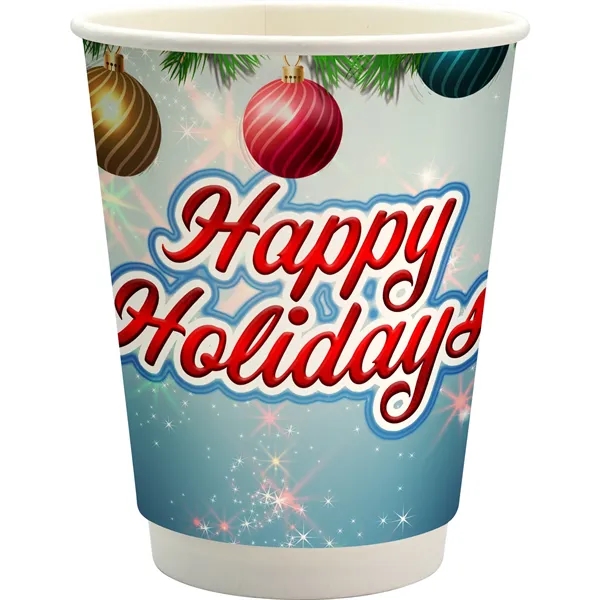 12 oz. Holiday Full Color Paper Cup - 12 oz. Holiday Full Color Paper Cup - Image 1 of 2