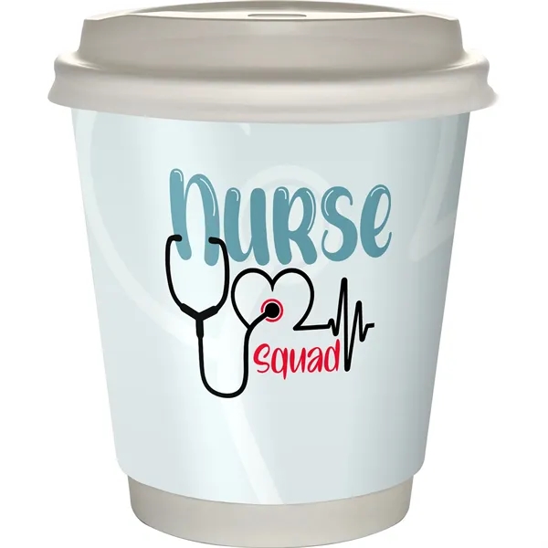 10 oz. Full Color Healthcare Insulated Paper Cup With Lid - 10 oz. Full Color Healthcare Insulated Paper Cup With Lid - Image 1 of 2