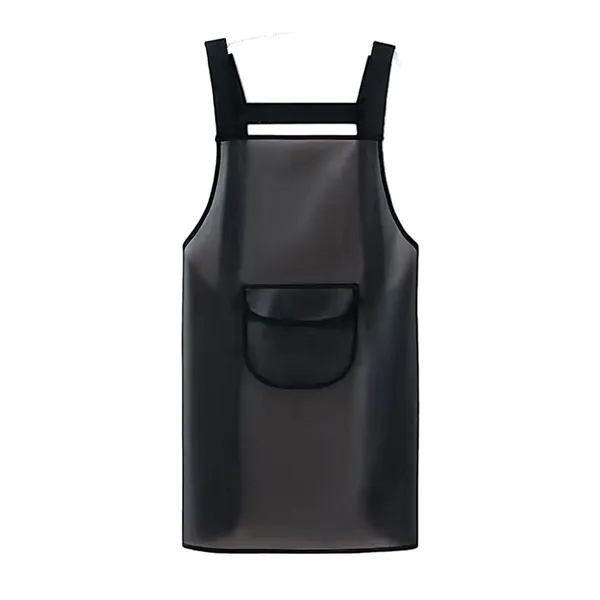 Clear Apron with Pockets Unisex Fit Chefs Stylists Food TPU - Clear Apron with Pockets Unisex Fit Chefs Stylists Food TPU - Image 2 of 3