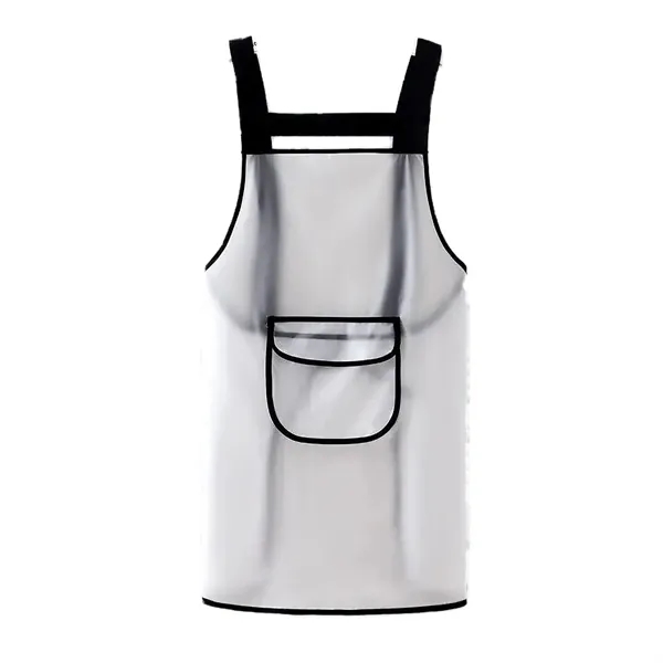 Clear Apron with Pockets Unisex Fit Chefs Stylists Food TPU - Clear Apron with Pockets Unisex Fit Chefs Stylists Food TPU - Image 3 of 3